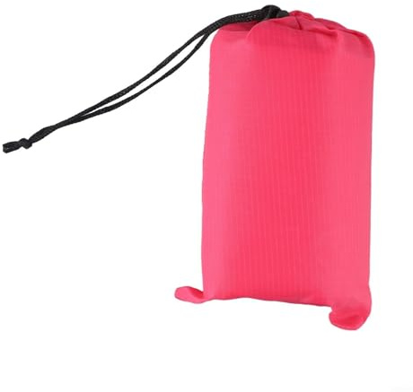 Camping Rain Tarp Outdoor Shelter Tent Cover Sun Shade Awning Waterproof Polyester Hiking Tarp Beach Camping Tarp Backpacking Ground Cover(Rose Red 140x200CM)