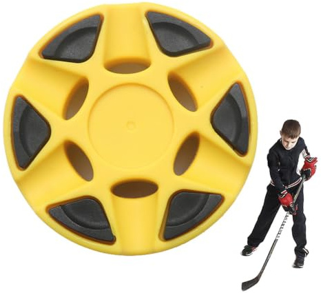 Ishockey-puckar, golvhockey-puckar med slätt utseende | Puck-träningstillbehör med sex-Bumpdesign, stabil professionell ishockeyutrustning för inomhus- och utomhusbruk