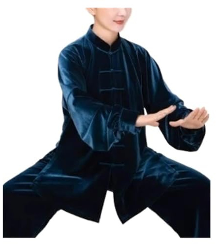 Traditionella tai chi-dräkter, Tai Chi Suit Förtjockning Stretch Polyester Acetate Multicolor S-XXL