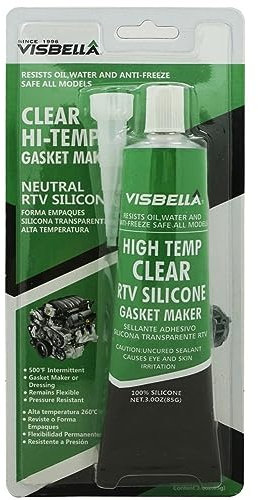 Visbella, Silikondichtung für Ofenglas, Tür-Dichtung, Temperatur- und hitzebeständig von -62 bis 260 °C, transparent