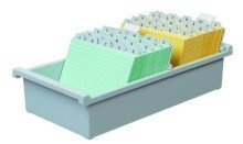 Karteitrog, A5 quer, 22,8x32x9,6cm, für Karten 1300, lichtgrau