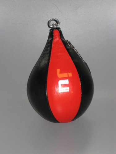 Ju-Sports Boxbirne aus Leder 30cm I Stabiler Speedball zur Schulung von Hand, Auge, Koordination & Ausdauer I Für Kids, Jugendliche & Erwachsene geeignet