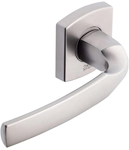 Vachette Poignée de Porte ARTIS - Béquille et Rosace Carrée Solidarisées Bec de Cane - pour Portes Épaisseur 30 à 48mm - en Zamak - Carré 7mm - Sous-Rosace Comprise - Garantie 10 Ans - Platine