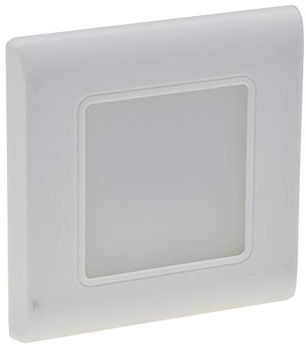 ChiliTec LED Wandeinbauleuchte Stufenleuchte für UP Dosen Unterputz Montage 60-68mm 2,5 Watt 190 Lumen Rahmen Weiß Licht Warmweiß