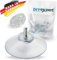 DIYexpert® 12 x ventouses Ø 50 mm avec filetage M4x10mm avec écrous moletés transparent - Fabriqué en Allemagne
