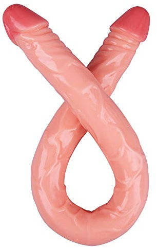 Aoitoy 56 cm Doppeldilos Groß Realistische und Biegsame Penis-Nachbildung Sex Spielzeug für Doppelpenetration, Doppelendiger Dildo, Anal-und Vaginalstimulation für Frauen Lesbisch
