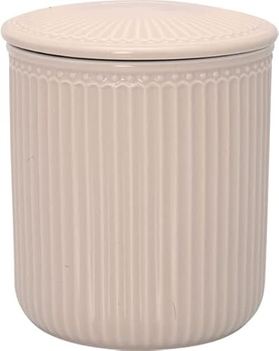 GreenGate [W] Storage jar Alice Creamy Fudge medium