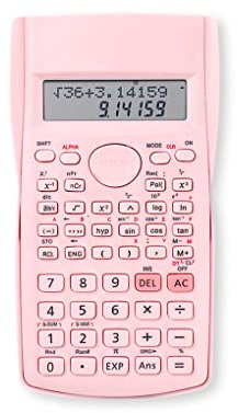 vreplrse Calculateur Scientifique Étudiants 2 Fonction d'affichage de Ligne Calcul de la comptabilité de Bureau modèle Stationnaire aléatoire, Rose