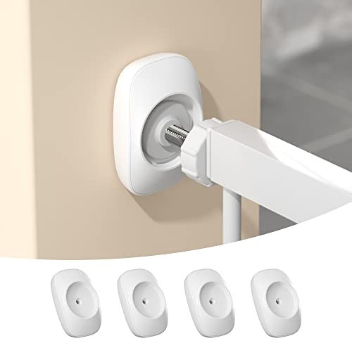 SAFELON 4 Piezas Protector de Pared de Puerta de Seguridad para bebés, Protector de Pared a Prueba de niños y Mascotas para Puerta montada a presión, Puertas, Paredes, escaleras (Blanco)
