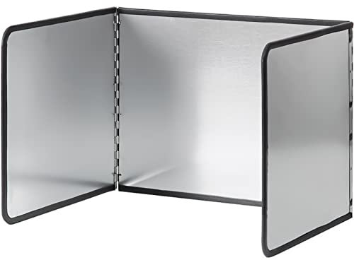 DYOUen Spritzschutz Faltwand Küchen-Spritzplatte Herd-Spritzschutz Leicht zu ReinigenPfannenspritzschutz Hält Herd & Küchenrückwand Sauber (Kleine)