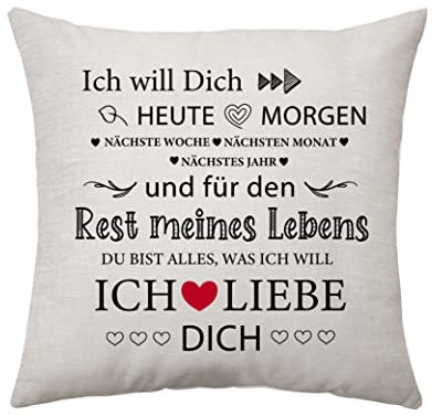 Aconesong Ich Liebe Dich Geschenk for Damen Mädchen Frau Mann Geburtstag Geschenk für Papa Oma Geschenke für die Liebe Weihnachtsg für Mutter Männer Vater (Ich Will Dich)