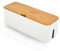Kabelbox, Kabel Aufbewahrungsbox, Groß Steckdosenbox, Kabelbox Aus Kunststoff, Kabelsammler Aufbewahrungsbox, Kabelmanagement-Box mit Belüftung, Kabel Box Set, zum Verstecken von Kabeln