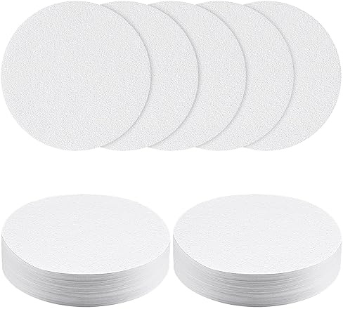 HOTUT Kaffefilter papper för, 100 st x 64 mm runda kaffefilter papper, mikropappersfilter ersättning kompatibel med kaffe och espressomaskin - vit