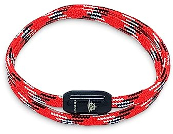 arana's - Bracciale nautica donna - Bracciale uomo in corda nylon fatto a mano - Chiusura magnetica - Bracciale paracord - Braccialetto surfista - Bracciali estivi - Bracciale unisex, 22cm, Acciaio