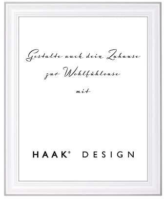 HaakDesign Bilderrahmen Barockrahmen Luna 20x20cm Weiß (matt)