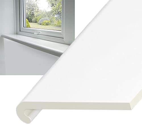 Window Sill Capping Board - Bullnose Window Board Sill Cover - Plastic Window Cill Cover - 1 Metre Length (160mm Width)