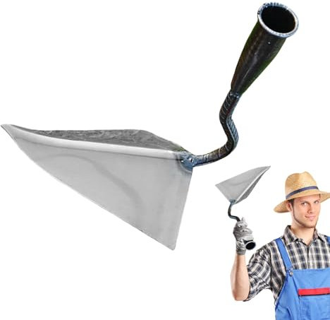 Azada de Jardín | Herramienta para Plantar Flores y | Azadón Triangular Manual Antideslizante para Preparación de Suelo en Jardines Traseros Huerto e Invernadero