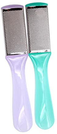 WRITWAA Raspa Per Piedi a Doppia Faccia in Acciaio 2 Pezzi Raspa Per Pedicure Talloni Secchi Cura Piedi