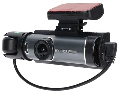 Sxhlseller Cámara de Tablero Dual, Grabadora de Conducción DVR HD 1080P Frontal e Interior con Pantalla de 3,16 Pulgadas Lente Gran Angular 140 ° -170 ° para Grabación de Seguridad del