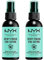 NYX Professional Makeup Spray Fixateur Setting Spray Dewy Finish, Spray de Finition, Tenue Longue Durée, Fini Satiné, Formule Vegan, Lot de 2, Modèle : Dewy