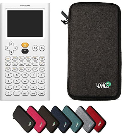 NumWorks inkl. WYNGS Schutztasche Dunkelgrau - Grafikrechner - Basic Set