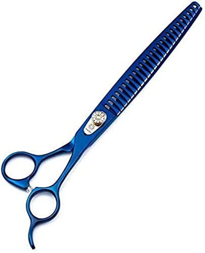 Professionelle 9,0 Zoll Japanische 440C Hunde-Chunker-Schere Haustierpflege Effilierschere Mit Einstellschraube Für Hund Und Katze,Baifantastic1