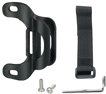 Bike Pump Mounting Bracket and Retaining Clip - Fixing Frame Holder for Mountain and Road Bicycle - Black