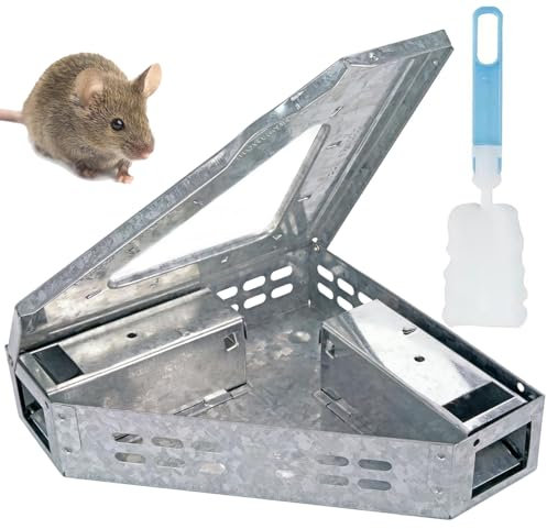 Piège à Souris Vivantes Multi,Réutilisable, respectueux de l'environnement et Efficace, il n'est Pas nécessaire de Tuer Les rongeurs. Il Convient à Une Utilisation à l'intérieur et à l'extérieur.