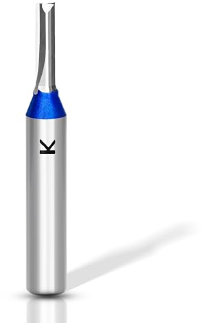 ASNOMY Fresa per scanalature da 4 mm, gambo da 8 mm, in metallo duro, fresa dritta per legno, set di punte per fresa per la lavorazione del legno