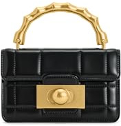 JW PEI Women's Kaia Bamboo Metal Handle Handbag - Black