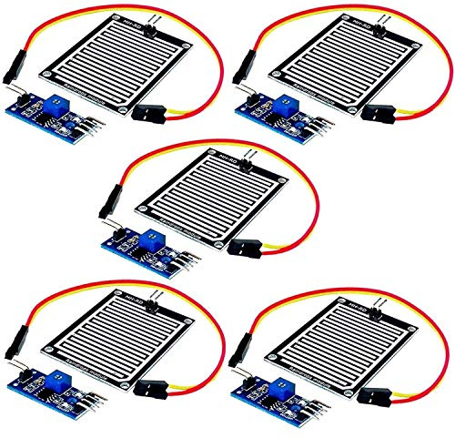 AZDelivery 5 x Regentropfen Regen Sensor Modul kompatibel mit Arduino inklusive E-Book!