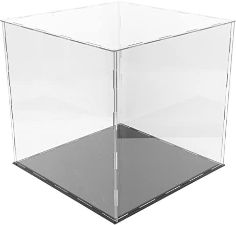TOPBATHY Kasten Schaukasten Für Fußball Boxhandschuh Vitrine Platte Box Würfel Veranstalter Basketball Vitrine Figuren Präsentieren Klare Fu?Ball Vitrine Mehrzweckbox Staubdicht Acryl