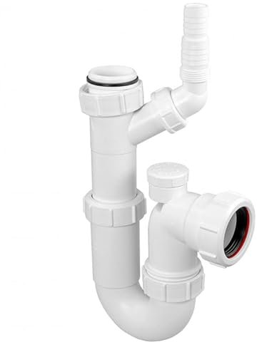 Mcalpine WM15V Adjustable Sink Trap with 135 Degree Swivel Nozzle with Anti-Syphon (Silentrap)