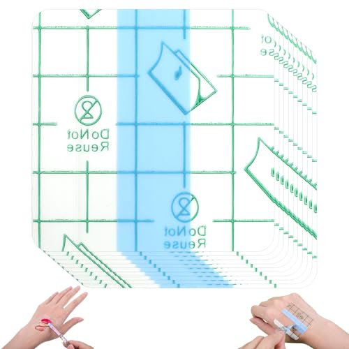 Qianyu 100 Stück Make-up Handpalette zum Einmalgebrauch Make-up-Mischpalette Wasserdicht Professionelle Maskenbildner Must-Haves Klebeband Transparente Kosmetikschale für Frauen