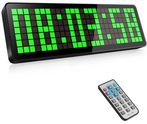 AnExer Temporizadores para Gimnasio, 13.2 Grande Reloj Temporizador Digital de Pared con Countdown/UP Cronómetro,Brillo Ajustable y Control Remoto para Sala de Estar, Oficina, Cocina, Aula, Gimnasio