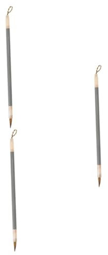 Tofficu 3 Stück Langhaarbürste kalligraphie set künstlerpinsel Traditioneller Kalligraphiepinsel Tintenschreibpinsel Kalligraphiestift kalligraphie stifte traditionelle Kalligrafie Plastik