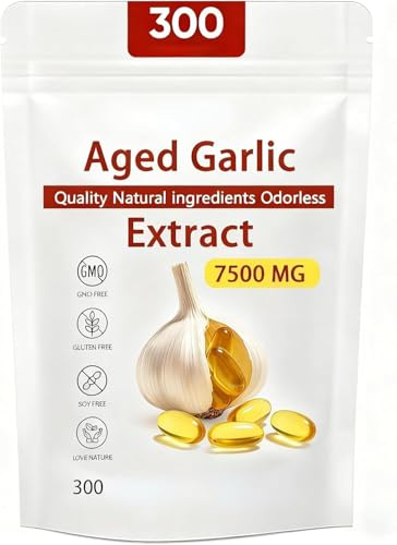 Estratto di aglio invecchiato - [NOVITÀ] 7500 mg biologico inodore, non OGM, 300,1Pcs