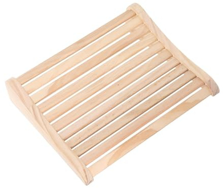 Hemobllo Almohada de Sauna de Madera Maciza Ergonómica para Cuello y Soporte Lumbar, Cojín Ligero para Reposacabezas de Sauna y Baño de Vapor, Accesorio Versátil para SPA y Relajación