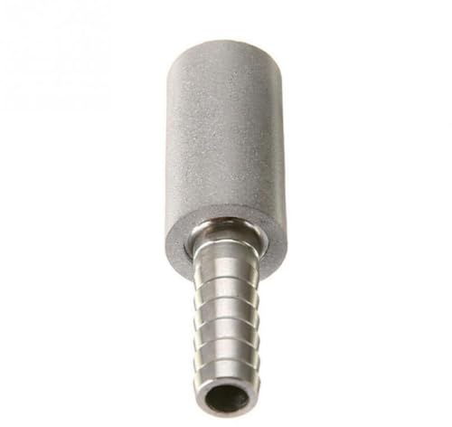 NUOBESTY 316 Stainless Steel Aeration Stone 0.5mm Fine Bubble Diffusion Carbonation Tool for Home Brewing Beer and Wine Making, Food Safe Oxygenation Stone for Kegs and Fermentation