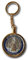 LivelyBuy Porte-clés médaillon doré Saint Christophe, saint patron des voyageurs