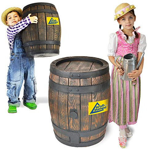 Barril de lluvia de 120 l, incluye barril de 50 L