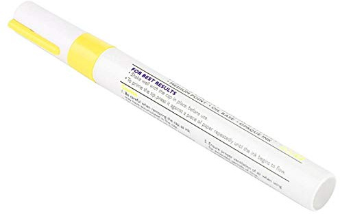 Bolígrafo de pintura para neumáticos de coche, 1 pieza, bolígrafo profesional impermeable para pintura de neumáticos(Amarillo)