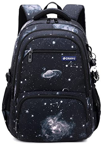 Amythe Schulrucksack Jungen Teenager Schulranzen, Schultasche mit Trolleygurten 16 Inch Wasserdicht Daypack Groß Nylon Lässig Kinderrucksack 3-9. Klasse für Schule und Reise