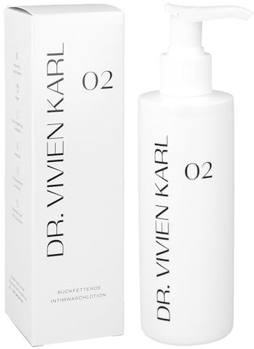 DR. VIVIEN KARL Intimwaschlotion 02 | Sanfte Reinigung & Pflege für empfindliche & trockene Haut | Mit Sheabutter & Milchsäure | Tägliche Intimpflege gegen Intimtrockenheit | Ohne Duftstoffe | 200 ml