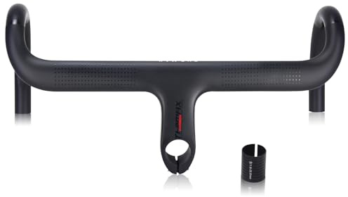 Alfa Pasca Integrerad landsvägscykelstyre 28,6/31,8 mm integrerad cykelstyre styre med skaft 440 x 120 Cykling Böjd stång