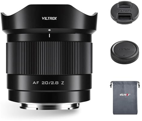 VILTROX 20mm F2.8 Z für Nikon Z Mount Objektiv,AF 20mm f/2.8 Z Mount Vollformat Objektiv,Prime Weitwinkelobjektiv für Nikon Z8 Z9 Z6 Z7 Z6 II Z7 II Z5 Z5 II ZFC Z30 Z8 Z250