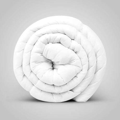 15 Tog Duvets - Heavy-Weight Extreme Warm White Quilts 100% Soft Silky Microfibre Feels Like Down Duvet Single Double King & Super King Size (Double, 15 tog)