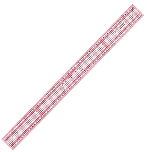 Righello da sarto da sarto, morbido, flessibile, con scala in centimetri, rosa, 60 cm