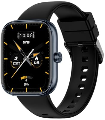 Smart Watch for Men Women(Answer/Make Calls), 1.83 HD Fitness Watch, with Heart Rate/Sleep Monitor, 110+ Sports Modes Fitness Tracker with Step Counter, IP68 Waterproof, for Android iOS, Night Black
