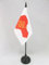 AZ FLAG - Drapeau De Table Occitanie carte - 15x10 cm - Mini Drapeau Occitan De Bureau 100% Polyester Avec Hampe De 25cm Et Socle En Plastique Noir